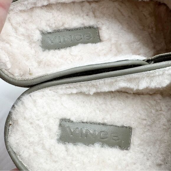 Vince Women’s Garvey 2 Genuine Shearling Lined Slip-On Sneaker Sz 6 - Picture 9 of 12